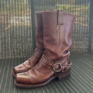 Frye Belted Harness Boots